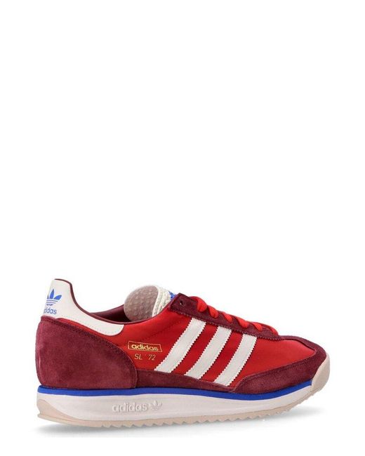 Adidas Originals Red Sl 72 Rs Lace-up Sneakers for men