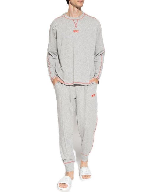 DIESEL White ‘Umset-Willong’ Two-Piece Pyjama, ' for men