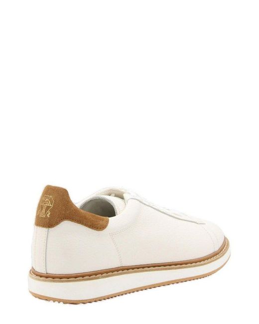 Brunello Cucinelli Natural Leather Low-top Sneakers for men