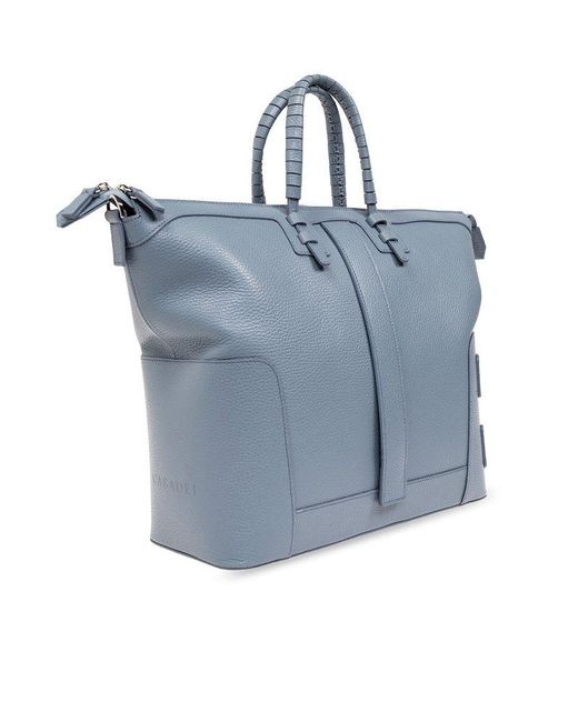 Casadei Blue C-Style Shopper Bag