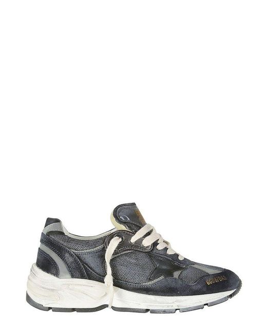 Golden Goose Deluxe Brand Gray Star Patch Lace-up Sneakers