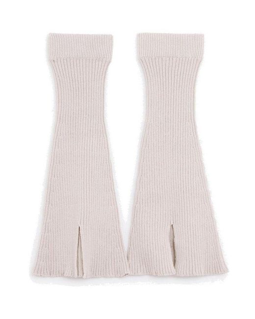 Our Legacy Pink Flared Knitted Gaiter