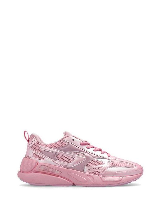 DIESEL Pink S Serendipity Sport Lace-up Sneakers