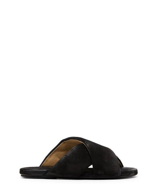 Marsèll Black Spanciata Open-toe Sandals for men