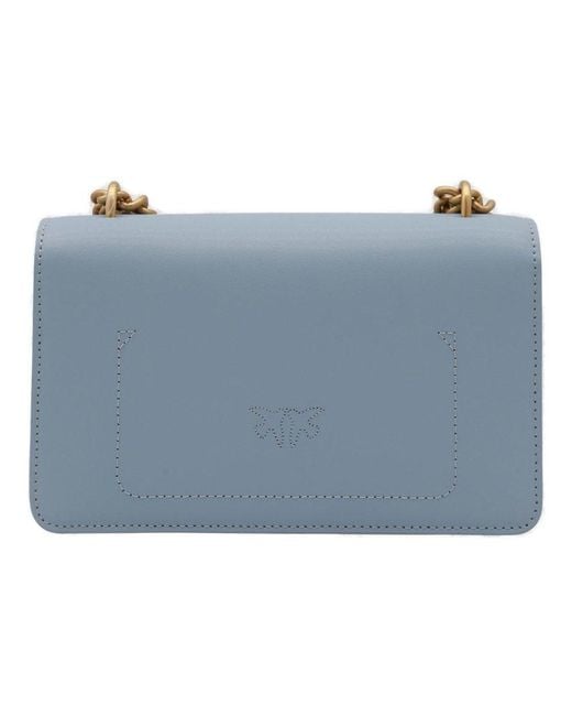 Pinko Ligth Blue Mini Love One Simply Shoulder Bag