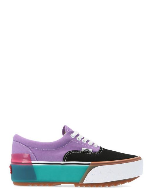 Vans era stacked hotsell colour block trainers