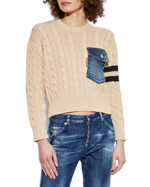 DSquared² Blue Sweater With Pocket