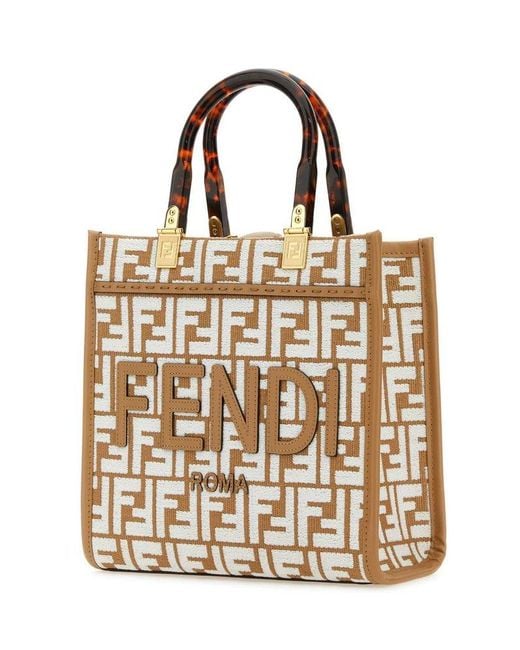Shopper store fendi tessuto