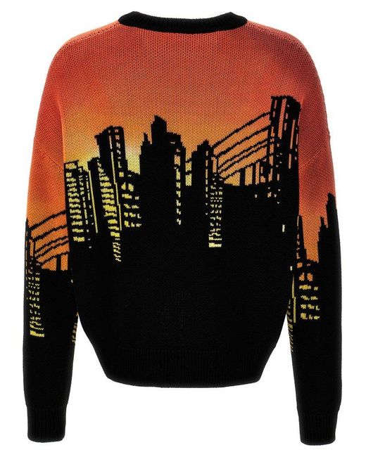 DSquared² Black Intarsia Sweater Sweater, Cardigans for men