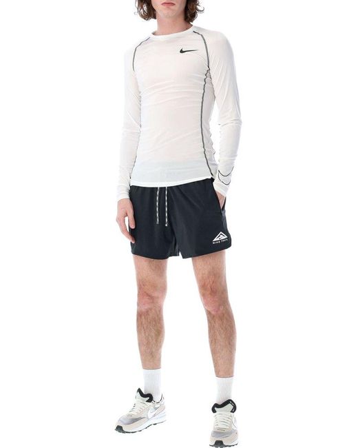 Nike Blue Trail Second Sunrise Panelled Running Shorts for men