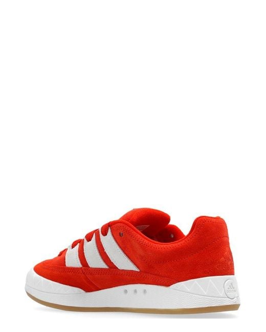Adidas Originals Red Adimatic Lace-up Sneakers
