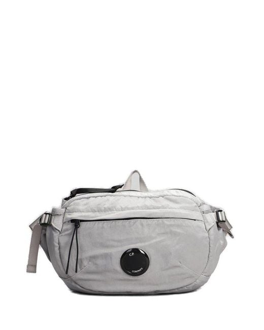 C P Company Gray Lens-detailed Belt Bag for men