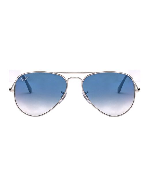 Ray-Ban Metallic Aviator Frame Sunglasses