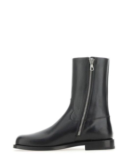 Dries Van Noten Black Side-zip Ankle Boots for men