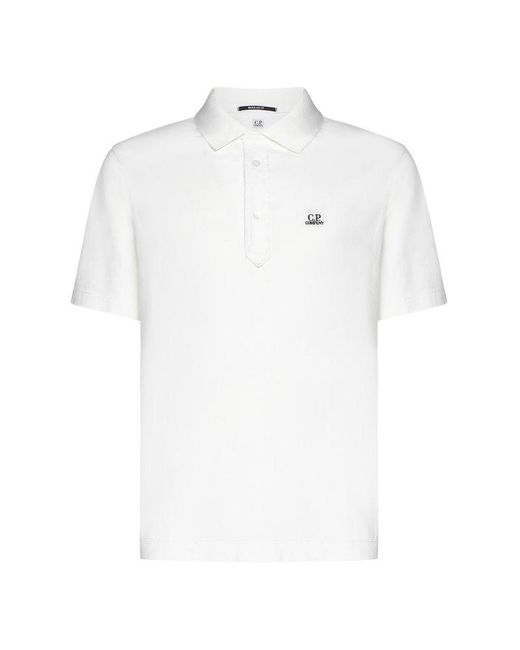 C P Company White Cp Company T-Shirts And Polos for men