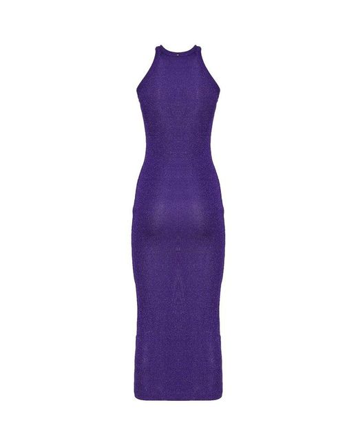 Sportmax Purple Deruta Midi Dress