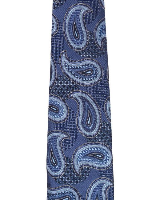 Etro Blue Silk Tie, for men