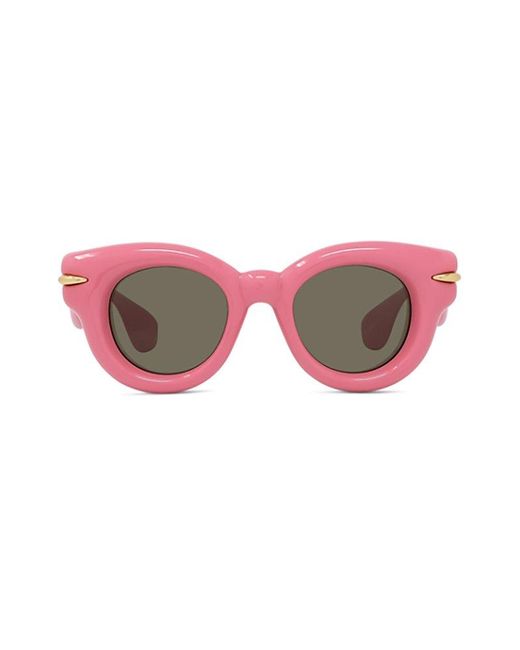 Loewe Pink Round Frame Sunglasses