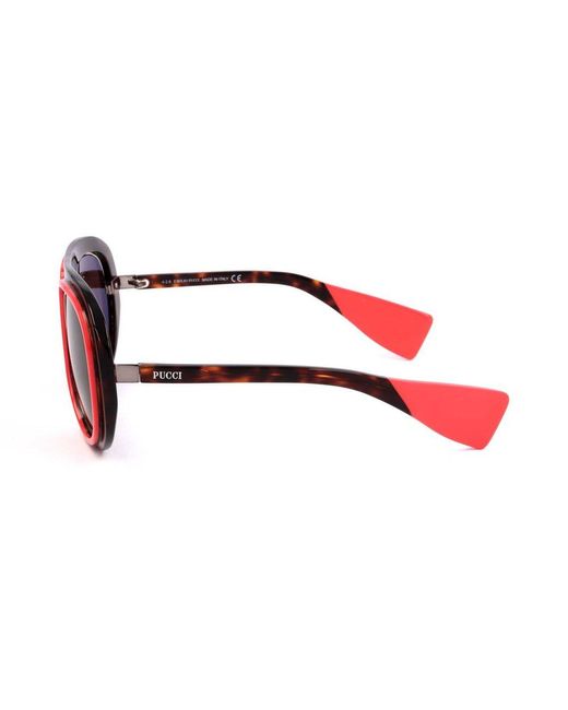 Emilio Pucci Multicolor Emilio Oval Frame Sunglasses