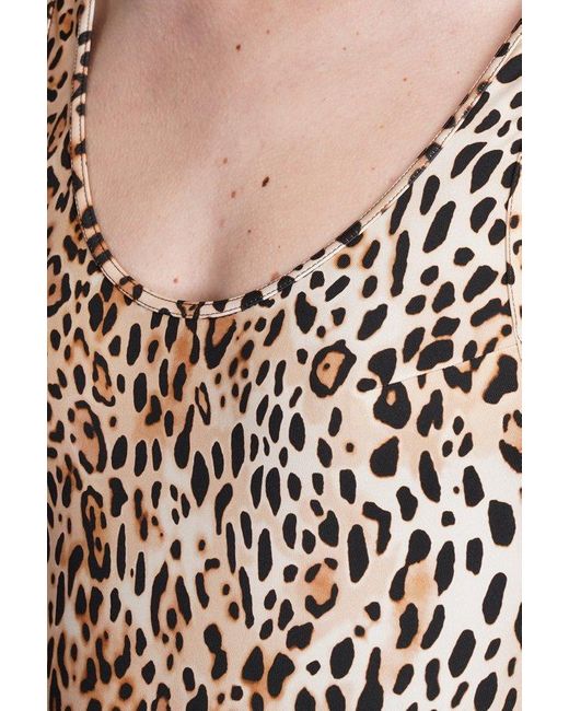 Mc2 Saint Barth Pink Althea Leopard-printed Swimsuit