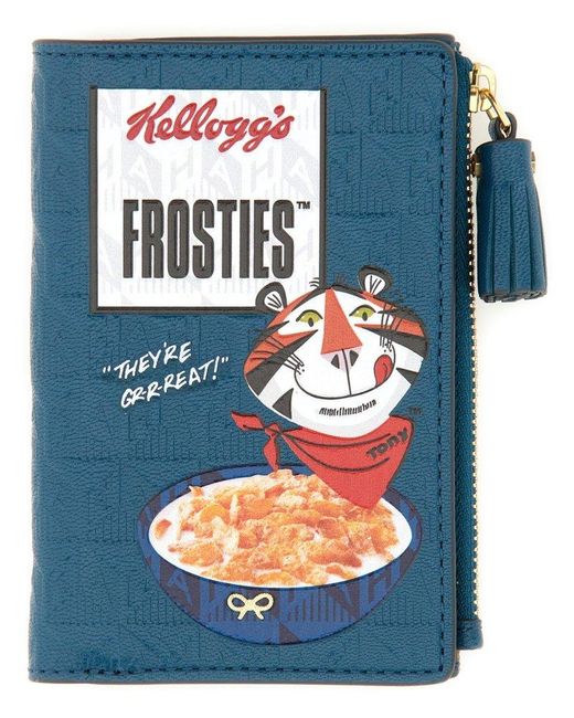 Anya Hindmarch Blue "Frosties" Wallet