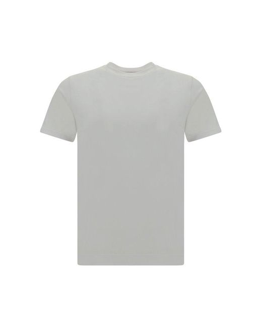 Cruciani Gray Short Sleeved Crewneck T-shirt for men