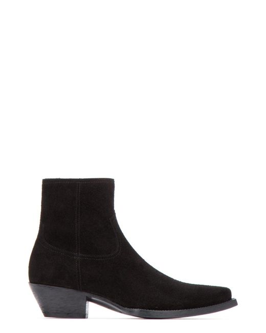 Saint Laurent Suede Lukas 40 Ankle Boots in Nero (Black) for Men - Save 73%  - Lyst
