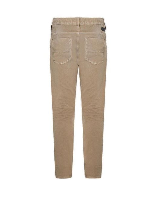 DIESEL Natural Krooley Drawstring Tapered Jeans for men