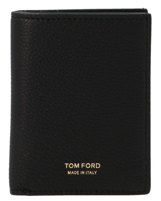 Tom Ford Leather Wallet in Black for Men Save 15% Mens Wallets and cardholders Tom Ford Wallets and cardholders 
