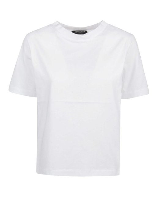 Aragona White Crew Neck T-Shirt