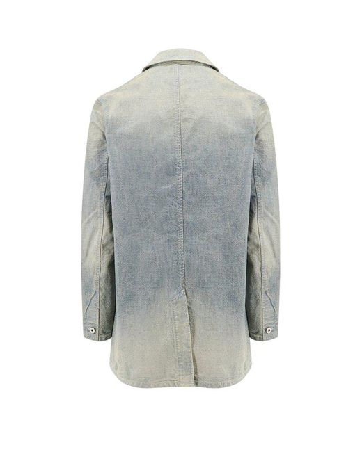 KENZO Blue Logo Patch Denim Jacket for men