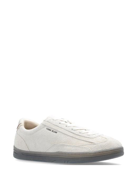 Stone Island White Rock Low-top Sneakers for men