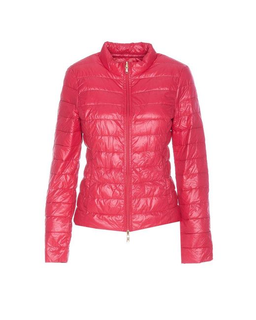 Patrizia Pepe Red Quilted Coat
