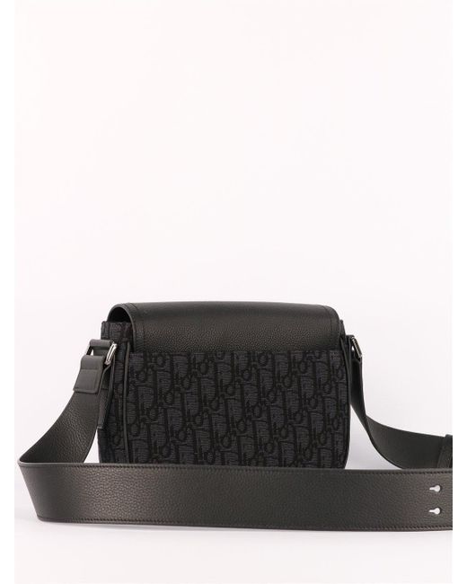 Dior Mini Saddle Bag Black for Men