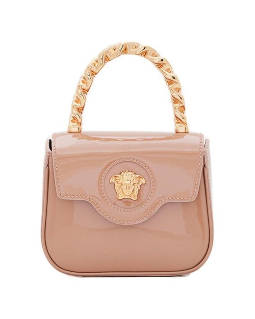 Versace Pink Mini Top Handle Medusa Bag