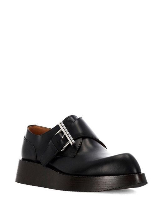 Alexander McQueen Black T-Bar Creeper Loafers for men