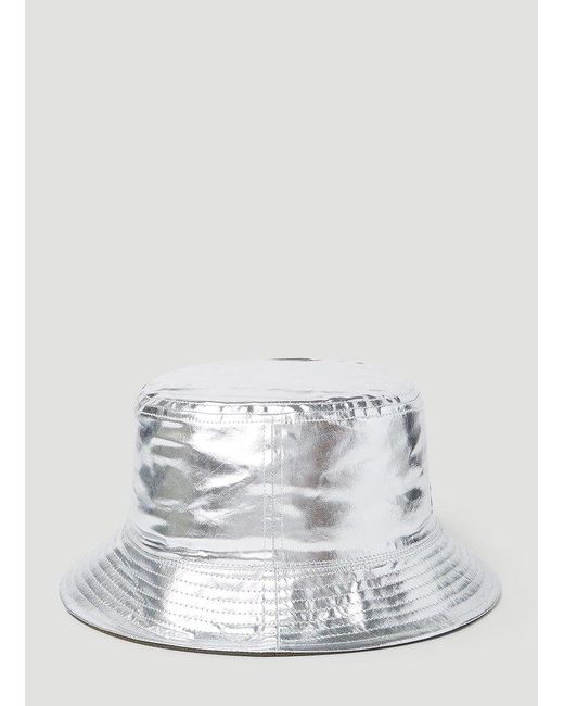 Rabanne White Metallic Bucket Hat