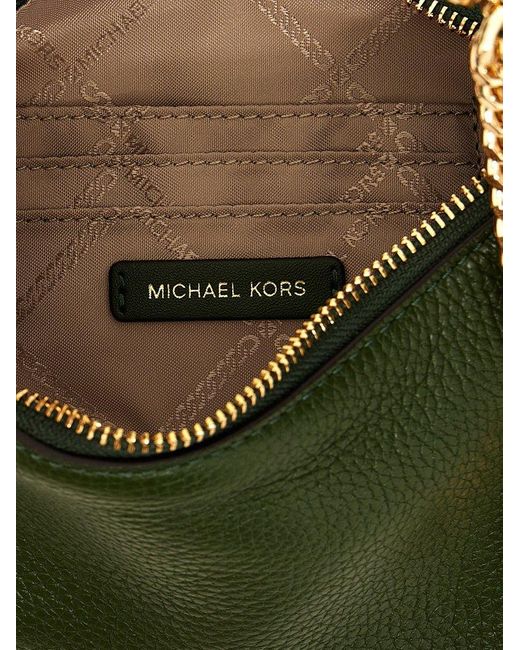MICHAEL Michael Kors Logo Leather Shoulder Bag Shoulder Bags Green