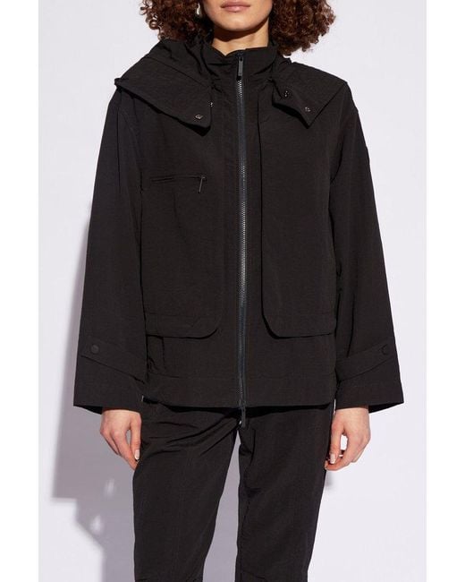 Emporio Armani Black Jacket With Detachable Hood,