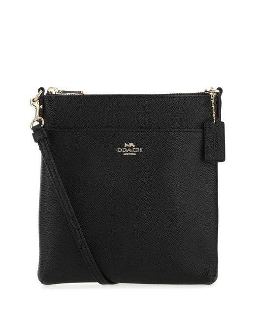 COACH Black Leather Kitt Crossbody Bag Lyst Canada