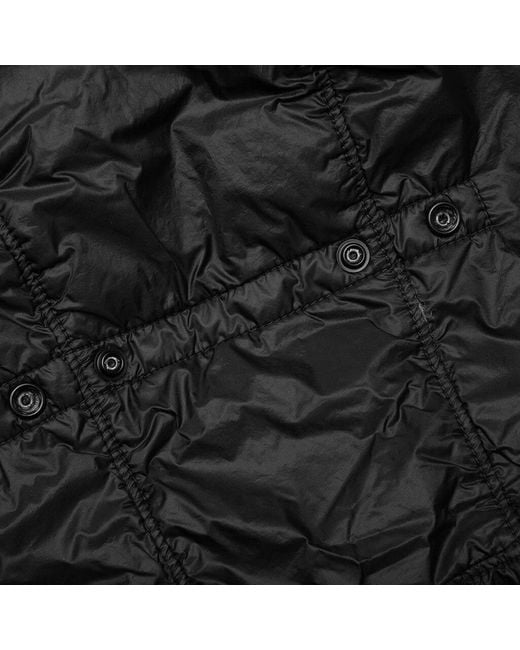 Stone Island Black Compass Badge Packable Hooded Jacket for men