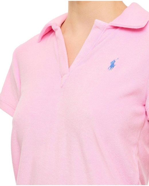 Polo Ralph Lauren Pink Terry Short Sleeves Polo Shirt