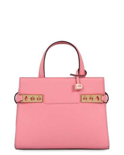 Delvaux Pink Tempete Handbag Tote
