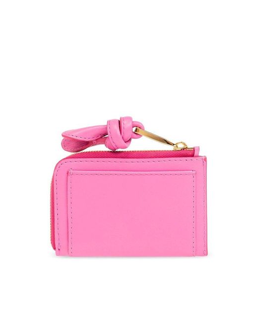 Jacquemus Pink Leather Card Case
