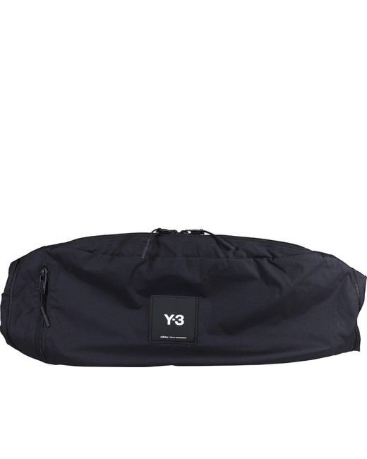 Y-3 Black Logo Belt Bag for men