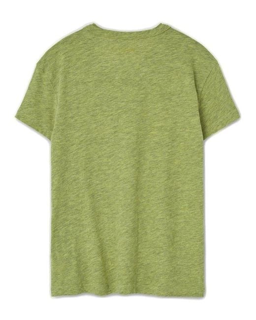 Zadig & Voltaire Green Logo Printed Crewneck T-shirt