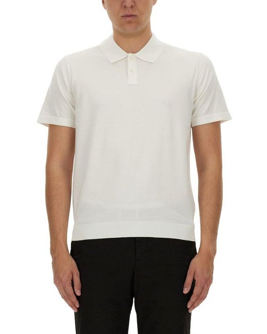 Theory White Regular Fit Polo Shirt for men