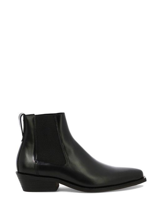 Our Legacy Black Cyphre Pointed-toe Ankle Boots for men