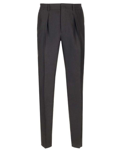 Fendi Gray Black Trousers for men