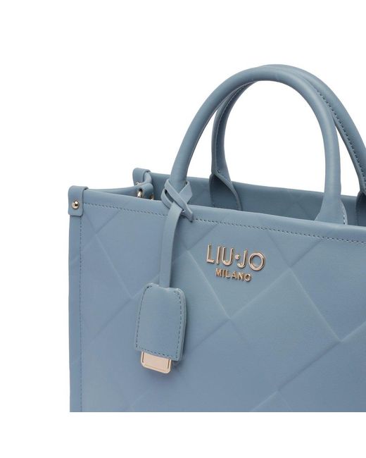Liu Jo Blue Charm Tote Bag